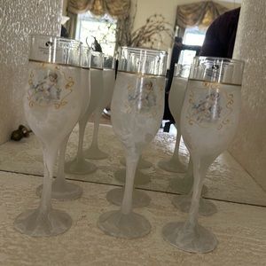 Creazioni silvestri arte mutant crystal champagne glasses
